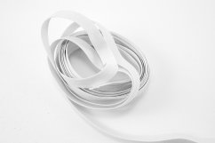 Clothes elastic - soft - white - width 1 cm