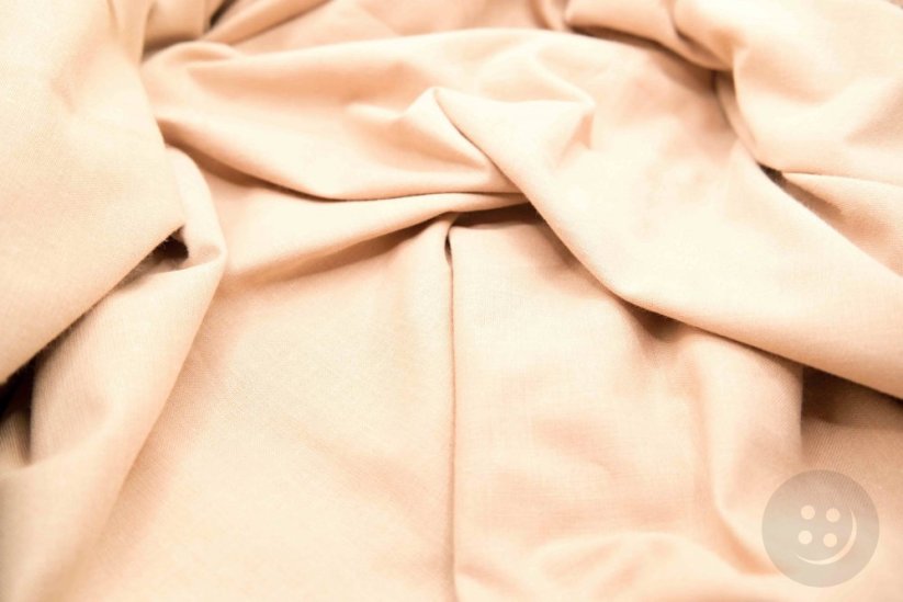 Cotton canvas - beige - width 160 cm