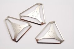 Traková spona - strieborná - prievlak 4 cm