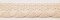 Bavlnená paličkovaná čipka - smotanová - šírka 4 cm