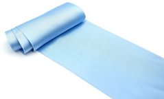Hellblaues Satinband – beidseitig glänzende Oberfläche