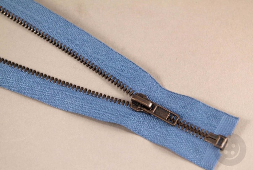 Dělitelný kovový starokovový zip č.5 více barev - délka (30 - 100 cm)
