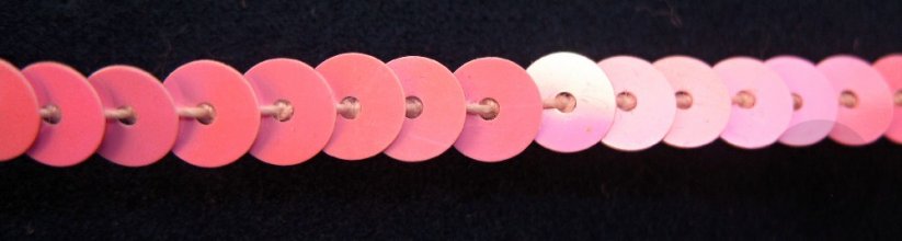 Pailletten - Meterware - pink - Breite 0,5 cm
