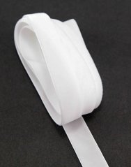 Zamatová stuha - biela - šírka 1,6 cm
