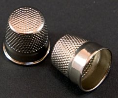 Metall Fingerhut - silber