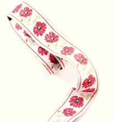 Braid with floral motif - width 2,5 cm