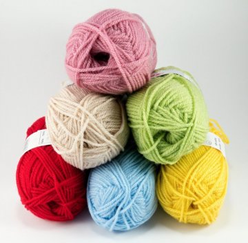 Acrylic yarn for knitting and crocheting
