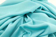 Elastic knitted turquoise tulle