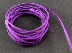 Eco leather cord - purple - width 3 mm