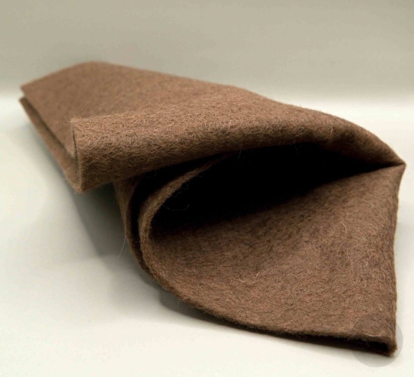 Fabric decorative felt - light brown