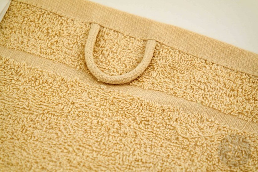 Baby orange towel - creamy - size 30 cm x 50 cm