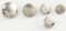 Faux metal shank button - silver - diameter 1,25 cm