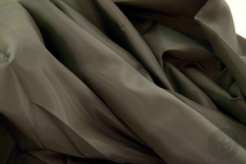 Podšívka polyesterová tmavá khaki dopredaj 1 m