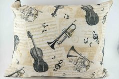 Herbal anti-snoring pillow - musical instruments - size 35 cm x 28 cm