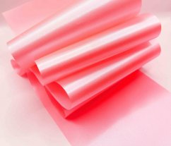 Luxusní saténová stuha - růžová - šíře 10 cm