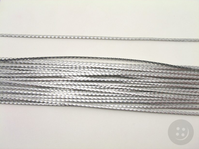 Lurexschnur - Silber - Breite 0,14 cm
