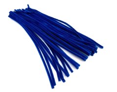 Decorative fuzzy wire - royal blue