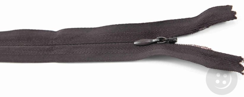 Nedělitelný skrytý zip (3mm) různé barvy - délka 18 cm - 60 cm