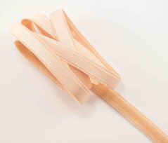 Protiskluzová pruženka - se silikonovým proužkem - meruňková - šířka 1,2 cm