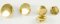 Faux metal shank button - gold - diameter 1,5 cm
