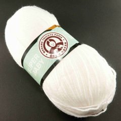 Yarn Super baby - white - 100