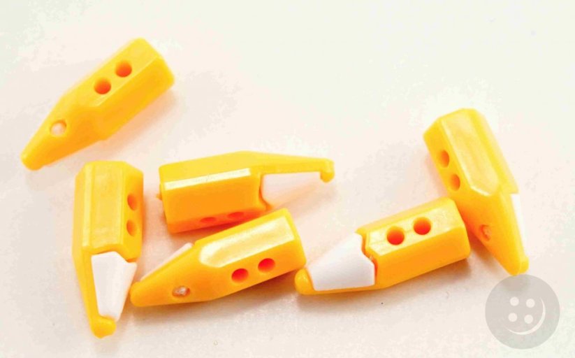 Buttons in the shape of a pencil - length 1.5 cm - 11 colors