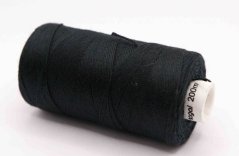 Polyester-Jeansfäden in einer Spule von 200 m - schwarz