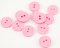Buttonhole button - pink - diameter 1.5 cm