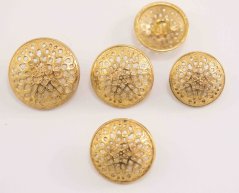 Metallknopf - Gold - Durchmesser 2 cm