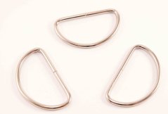 Polokrúžok - strieborná - prievlak 5 cm