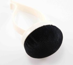 Finger pincushion - black - size 7 x 12 cm