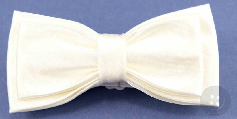 Men's folded bow tie - cream
