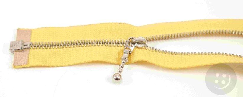 Dělitelný kovový stříbrný zip č.3 více barev - délka (30 - 85 cm) - Délka: 75 cm, Barvy dělitelný kovový stříbrný zip č.3: fialová
