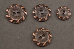 Metallknopf - altes Kupfer  - Durchmesser 2,3 cm