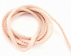 Baumwoll-Schnur für Klamotten - beige - Durchmesser 0,6 cm