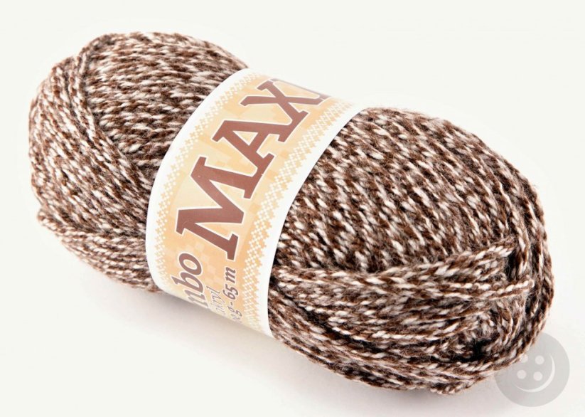 Jumbo Maxi yarn - white-brown 983978