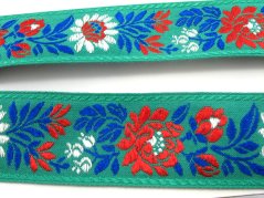 Krojová stuha - zelená - šírka 3,6 cm