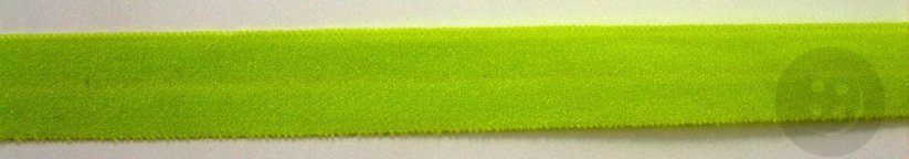 Fold over elastic trim - light green- 2 cm