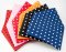 Baumwolltücher mit Punkten - viele Farben - Größe 65 cm x 65 cm