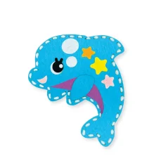 Delfínek - sada pro děti na výrobu plstěného zvířátka + návod