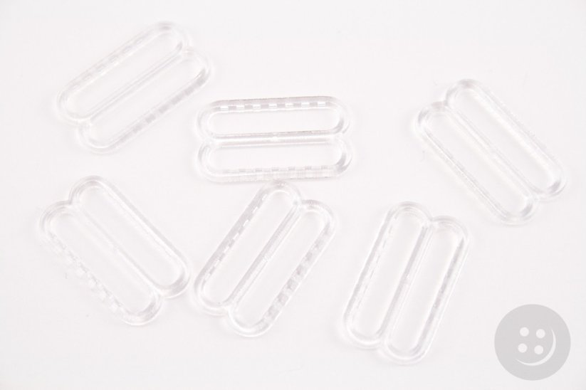 Plastic shortener - transparent - pulling hole width 2 cm