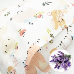 Bylinkový vankúšik Levanduľové pohladenie - Lesné zvieratká - rozmer 35 x 28 cm