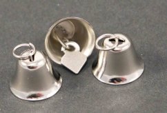 Zvoneček - stříbrná - velikost 1 cm