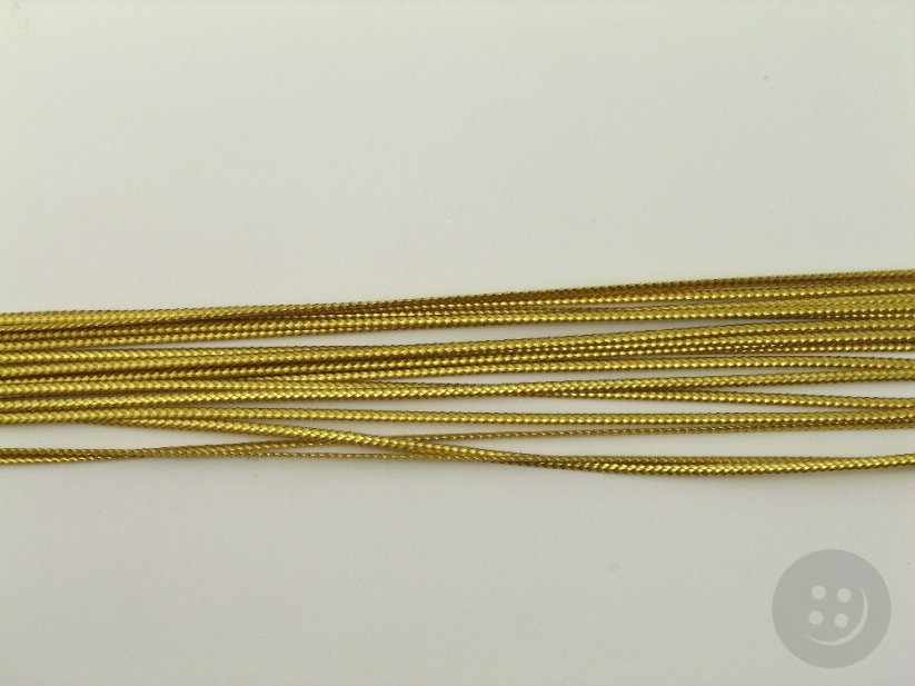 Lurexová šnúrka zlatá - šírka 0,14 cm