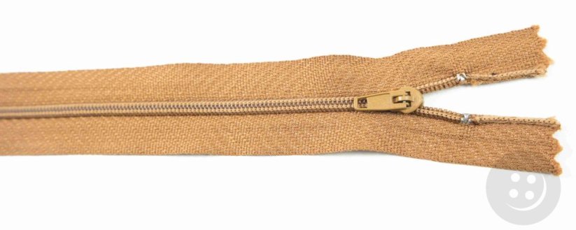 Nedělitelný jemný plastový spirálový zip (velikost číslo 3) různé barvy - délka 12 cm - 60 cm