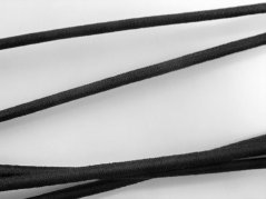 Runder Gummiband für Jacken - schwarz - Durchmesser 0,2 cm
