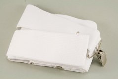 Men's suspenders - white - width 5 cm