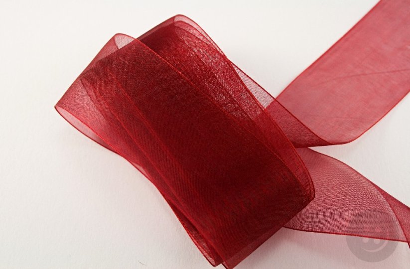 Chiffon organza ribbon width - 4 cm - MORE COLORS