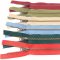 Jeansové zipsy starokovové č. 5 nedeliteľné - dĺžka 6 cm - 25 cm