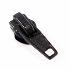 Plastic nylon zipper slider - black - size 7